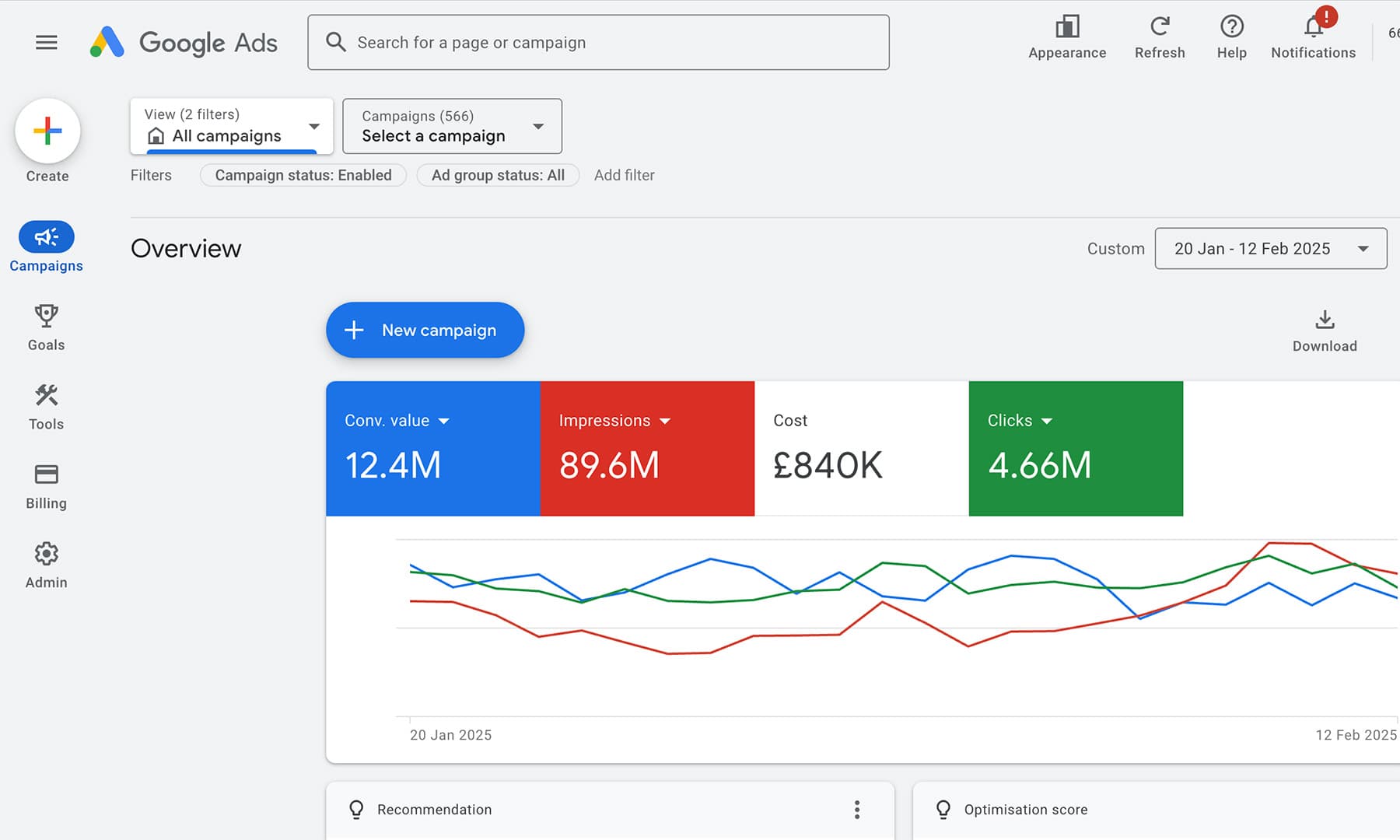 Ads Dashboard