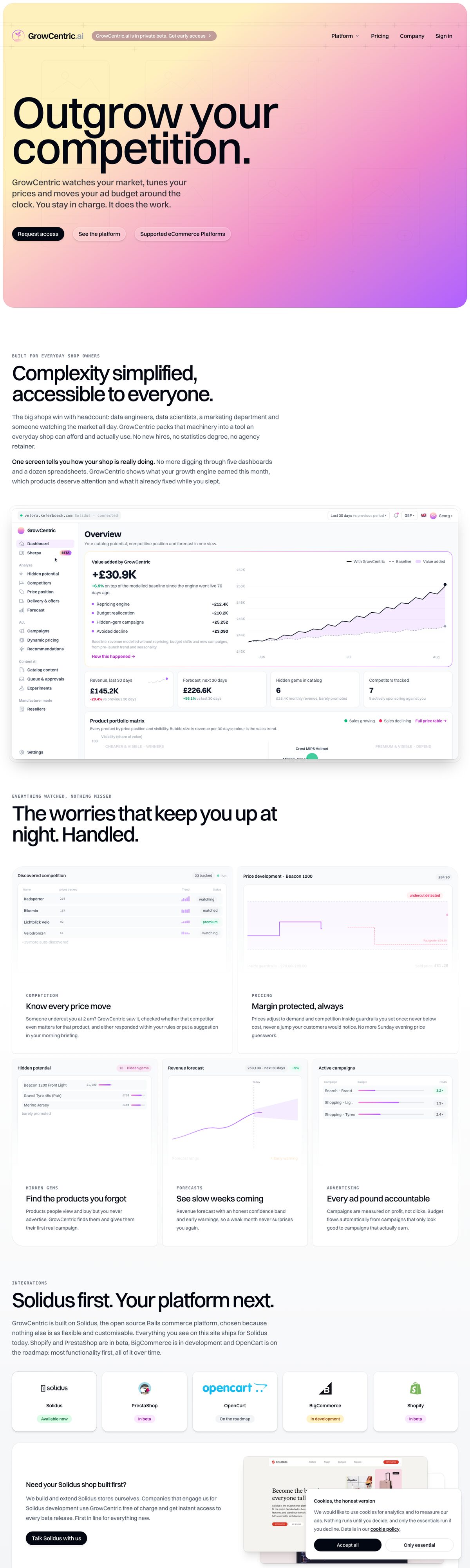 growcentric.ai home page